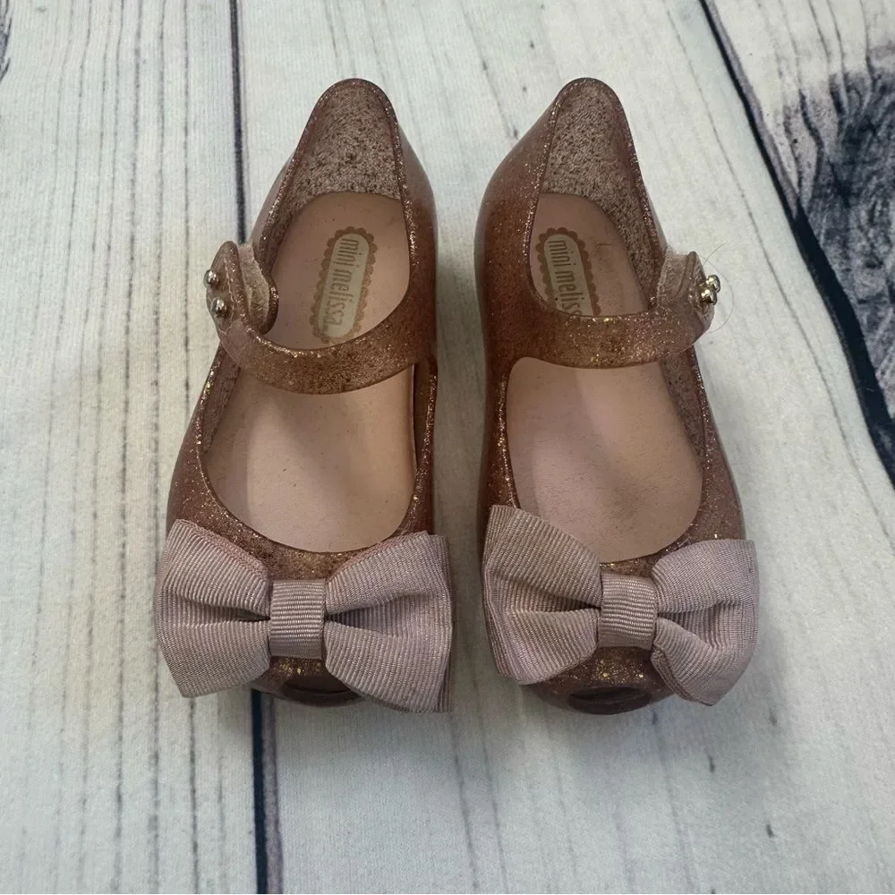 Mini Melissa Shoes Girls‎ Size 6 Ultragirl Garden Mary Jane Ballet Flats Jelly